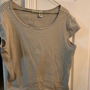 VTG Crossroads short sleeve striped shirt XL